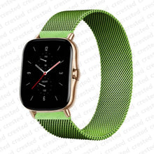 Load image into Gallery viewer, 20mm/22mm Magnetic band For Amazfit GTS/2/2e/GTS2 Mini/GTR 42mm/47mm/GTR2/2e/stratos 2/3 Metal Watch Bracelet Amazfit bip strap