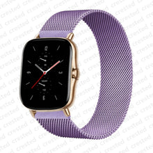 Load image into Gallery viewer, 20mm/22mm Magnetic band For Amazfit GTS/2/2e/GTS2 Mini/GTR 42mm/47mm/GTR2/2e/stratos 2/3 Metal Watch Bracelet Amazfit bip strap