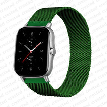 Load image into Gallery viewer, 20mm/22mm Magnetic band For Amazfit GTS/2/2e/GTS2 Mini/GTR 42mm/47mm/GTR2/2e/stratos 2/3 Metal Watch Bracelet Amazfit bip strap