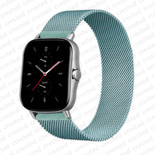 Load image into Gallery viewer, 20mm/22mm Magnetic band For Amazfit GTS/2/2e/GTS2 Mini/GTR 42mm/47mm/GTR2/2e/stratos 2/3 Metal Watch Bracelet Amazfit bip strap