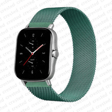 Load image into Gallery viewer, 20mm/22mm Magnetic band For Amazfit GTS/2/2e/GTS2 Mini/GTR 42mm/47mm/GTR2/2e/stratos 2/3 Metal Watch Bracelet Amazfit bip strap