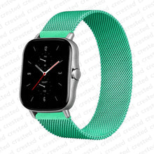 Load image into Gallery viewer, 20mm/22mm Magnetic band For Amazfit GTS/2/2e/GTS2 Mini/GTR 42mm/47mm/GTR2/2e/stratos 2/3 Metal Watch Bracelet Amazfit bip strap