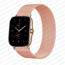 Load image into Gallery viewer, 20mm/22mm Magnetic band For Amazfit GTS/2/2e/GTS2 Mini/GTR 42mm/47mm/GTR2/2e/stratos 2/3 Metal Watch Bracelet Amazfit bip strap