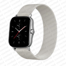 Load image into Gallery viewer, 20mm/22mm Magnetic band For Amazfit GTS/2/2e/GTS2 Mini/GTR 42mm/47mm/GTR2/2e/stratos 2/3 Metal Watch Bracelet Amazfit bip strap