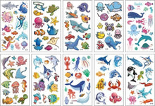 Load image into Gallery viewer, 10 Sheets/Set Children Cute Cartoon Unicorn Temporary Tattoo Stickers Baby Shower Kids Body Makeup Sticker Tattoos Football