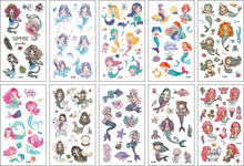 Load image into Gallery viewer, 10 Sheets/Set Children Cute Cartoon Unicorn Temporary Tattoo Stickers Baby Shower Kids Body Makeup Sticker Tattoos Football