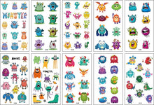 Load image into Gallery viewer, 10 Sheets/Set Children Cute Cartoon Unicorn Temporary Tattoo Stickers Baby Shower Kids Body Makeup Sticker Tattoos Football