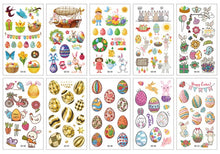 Load image into Gallery viewer, 10 Sheets/Set Children Cute Cartoon Unicorn Temporary Tattoo Stickers Baby Shower Kids Body Makeup Sticker Tattoos Football