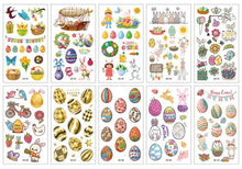 Load image into Gallery viewer, 10 Sheets/Set Children Cute Cartoon Unicorn Temporary Tattoo Stickers Baby Shower Kids Body Makeup Sticker Tattoos Football