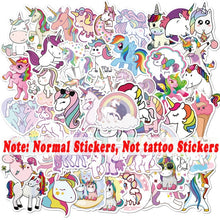 Load image into Gallery viewer, 10 Sheets/Set Children Cute Cartoon Unicorn Temporary Tattoo Stickers Baby Shower Kids Body Makeup Sticker Tattoos Football
