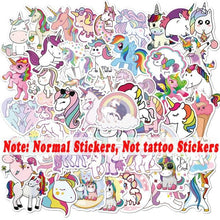 Load image into Gallery viewer, 10 Sheets/Set Children Cute Cartoon Unicorn Temporary Tattoo Stickers Baby Shower Kids Body Makeup Sticker Tattoos Football