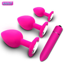 Load image into Gallery viewer, Anal Plug Butt Sex Toys for Women Men Soft Silicone Prostate Massager Mini Erotic Bullet Vibrator Anal Toys for Adults 18
