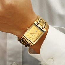 Load image into Gallery viewer, Relogio Masculino WWOOR Gold Watch Men Square Mens Watches Top Brand Luxury Golden Quartz Stainless Steel Waterproof Wrist Watch