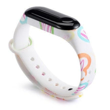 Load image into Gallery viewer, Sport Strap For Xiaomi Mi Band 3 4 5 6 Silicone Wristband Replace Mi band 4 Graffiti style Bracelet For Mi Band 6 band 5 straps