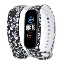 Load image into Gallery viewer, Sport Strap For Xiaomi Mi Band 3 4 5 6 Silicone Wristband Replace Mi band 4 Graffiti style Bracelet For Mi Band 6 band 5 straps