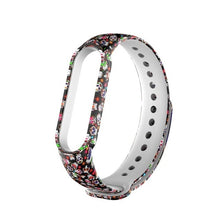 Load image into Gallery viewer, Sport Strap For Xiaomi Mi Band 3 4 5 6 Silicone Wristband Replace Mi band 4 Graffiti style Bracelet For Mi Band 6 band 5 straps