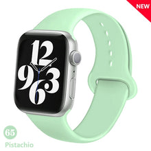 Load image into Gallery viewer, Silicone Strap For Apple Watch band 6 44mm 42mm 40mm 38mm Smart rubber watchband bracelet iWatch band for Series 6 SE 5 4 3 2 se