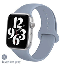 Load image into Gallery viewer, Silicone Strap For Apple Watch band 6 44mm 42mm 40mm 38mm Smart rubber watchband bracelet iWatch band for Series 6 SE 5 4 3 2 se