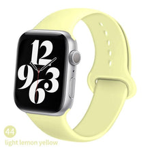 Load image into Gallery viewer, Silicone Strap For Apple Watch band 6 44mm 42mm 40mm 38mm Smart rubber watchband bracelet iWatch band for Series 6 SE 5 4 3 2 se