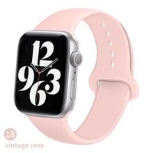Load image into Gallery viewer, Silicone Strap For Apple Watch band 6 44mm 42mm 40mm 38mm Smart rubber watchband bracelet iWatch band for Series 6 SE 5 4 3 2 se