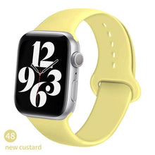 Load image into Gallery viewer, Silicone Strap For Apple Watch band 6 44mm 42mm 40mm 38mm Smart rubber watchband bracelet iWatch band for Series 6 SE 5 4 3 2 se