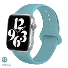 Load image into Gallery viewer, Silicone Strap For Apple Watch band 6 44mm 42mm 40mm 38mm Smart rubber watchband bracelet iWatch band for Series 6 SE 5 4 3 2 se