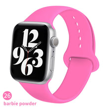 Load image into Gallery viewer, Silicone Strap For Apple Watch band 6 44mm 42mm 40mm 38mm Smart rubber watchband bracelet iWatch band for Series 6 SE 5 4 3 2 se