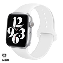 Load image into Gallery viewer, Silicone Strap For Apple Watch band 6 44mm 42mm 40mm 38mm Smart rubber watchband bracelet iWatch band for Series 6 SE 5 4 3 2 se