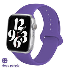 Load image into Gallery viewer, Silicone Strap For Apple Watch band 6 44mm 42mm 40mm 38mm Smart rubber watchband bracelet iWatch band for Series 6 SE 5 4 3 2 se