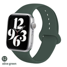 Load image into Gallery viewer, Silicone Strap For Apple Watch band 6 44mm 42mm 40mm 38mm Smart rubber watchband bracelet iWatch band for Series 6 SE 5 4 3 2 se
