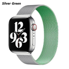 Load image into Gallery viewer, Metal Strap For Apple watch band 44mm 40mm iWatch Series 42mm 38mm stainless steel bracelet magnetic loop Apple watch 345 6 7 se