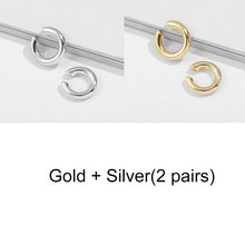 Load image into Gallery viewer, Punk Rock Gold Color Clip Earrings No Piercing Trendy Link Chain Earcuffs Statement Cartilage Earrings for Women Party Jewelry