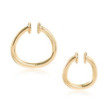 Load image into Gallery viewer, Punk Rock Gold Color Clip Earrings No Piercing Trendy Link Chain Earcuffs Statement Cartilage Earrings for Women Party Jewelry