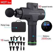 Load image into Gallery viewer, LCD Electric massage Fascia Gun Slimming Body Muscle Relaxation for Neck back foot leg shoulder Massager massage Gun percussion