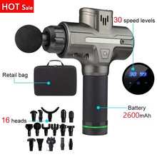 Load image into Gallery viewer, LCD Electric massage Fascia Gun Slimming Body Muscle Relaxation for Neck back foot leg shoulder Massager massage Gun percussion