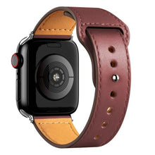 Load image into Gallery viewer, Leather strap For Apple watch band 44mm 40mm 42mm 38mm 44 mm Smartwatch Accessories wristband bracelet iWatch 3 4 5 SE 6 7