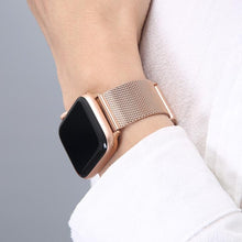 Load image into Gallery viewer, Strap For Apple Watch Series 6 7 Band SE 44mm 40mm iWatch 5 4 Milanese Strap For Applewatch 3 42mm 38mm Stainless Steel Bracelet