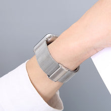 Load image into Gallery viewer, Strap For Apple Watch Series 6 7 Band SE 44mm 40mm iWatch 5 4 Milanese Strap For Applewatch 3 42mm 38mm Stainless Steel Bracelet