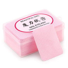 Load image into Gallery viewer, Lint-Free Paper Cotton Wipes Eyelash Glue Remover wipe the mouth of the glue bottle prevent clogging glue Cleaner Pads-12