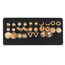 Load image into Gallery viewer, FNIO Women's Earrings Set Pearl Earrings For Women Bohemian Fashion Jewelry 2020 Geometric Crystal Heart Stud Earrings