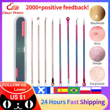 Load image into Gallery viewer, 4PCS Acne Blackhead Comedone Black Spot Pimple Blemish Remover Skin Care Women Beauty Acne Treatment Pore Cleanser Needle Hook
