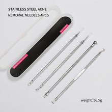Load image into Gallery viewer, 4PCS Acne Blackhead Comedone Black Spot Pimple Blemish Remover Skin Care Women Beauty Acne Treatment Pore Cleanser Needle Hook