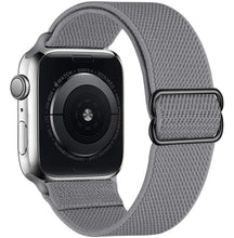 Load image into Gallery viewer, Scrunchie Strap for Apple watch band 44mm 40mm 45mm 41mm 38mm 42mm Elastic Nylon solo Loop bracelet iWatch series 3 4 5 6 se 7