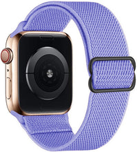 Load image into Gallery viewer, Scrunchie Strap for Apple watch band 44mm 40mm 45mm 41mm 38mm 42mm Elastic Nylon solo Loop bracelet iWatch series 3 4 5 6 se 7