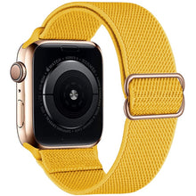 Load image into Gallery viewer, Scrunchie Strap for Apple watch band 44mm 40mm 45mm 41mm 38mm 42mm Elastic Nylon solo Loop bracelet iWatch series 3 4 5 6 se 7