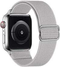 Load image into Gallery viewer, Scrunchie Strap for Apple watch band 44mm 40mm 45mm 41mm 38mm 42mm Elastic Nylon solo Loop bracelet iWatch series 3 4 5 6 se 7