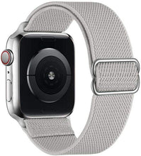Load image into Gallery viewer, Scrunchie Strap for Apple watch band 44mm 40mm 45mm 41mm 38mm 42mm Elastic Nylon solo Loop bracelet iWatch series 3 4 5 6 se 7
