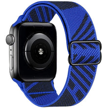 Load image into Gallery viewer, Scrunchie Strap for Apple watch band 44mm 40mm 45mm 41mm 38mm 42mm Elastic Nylon solo Loop bracelet iWatch series 3 4 5 6 se 7