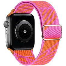 Load image into Gallery viewer, Scrunchie Strap for Apple watch band 44mm 40mm 45mm 41mm 38mm 42mm Elastic Nylon solo Loop bracelet iWatch series 3 4 5 6 se 7