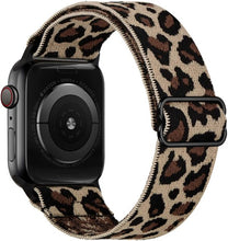 Load image into Gallery viewer, Scrunchie Strap for Apple watch band 44mm 40mm 45mm 41mm 38mm 42mm Elastic Nylon solo Loop bracelet iWatch series 3 4 5 6 se 7